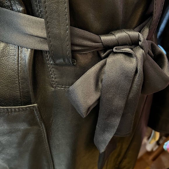 Luca Luca belted lamb skin trench US8 - Picture 4 of 17